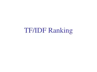 TF/IDF Ranking