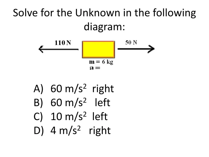 solve for the unknown in the following diagram
