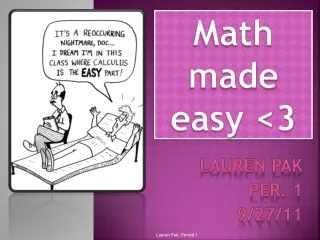 Math made easy &lt;3