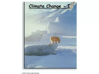Climate Change - I