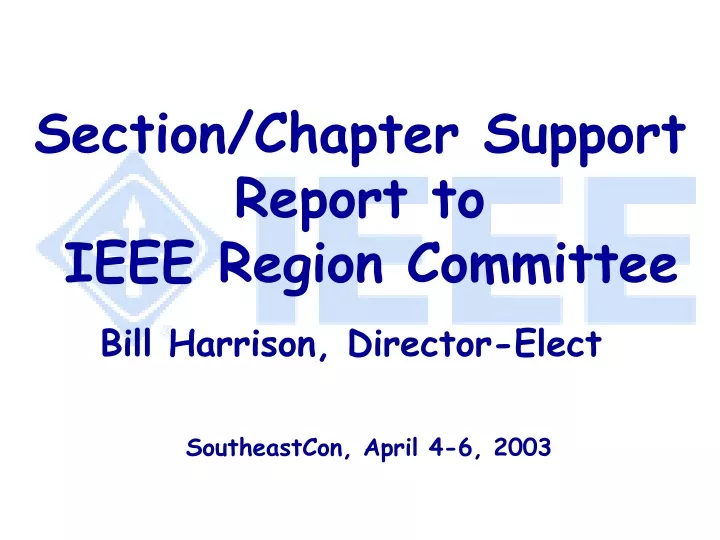 bill harrison director elect