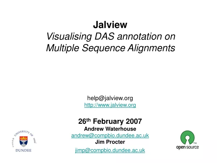 jalview visualising das annotation on multiple