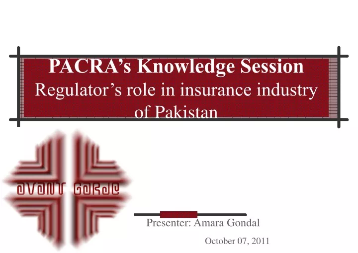 pacra s knowledge session regulator s role