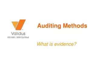 Auditing Methods