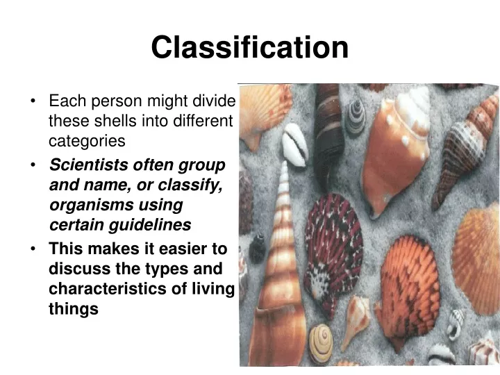 classification