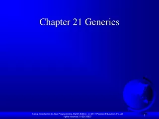 Chapter 21 Generics