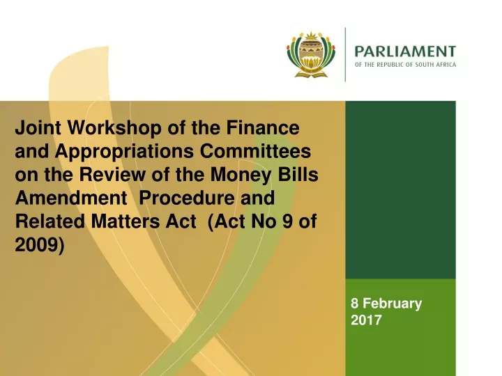 joint workshop of the finance and appropriations