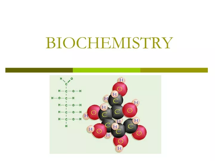 biochemistry