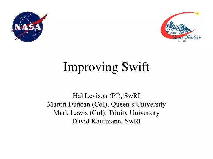 improving swift