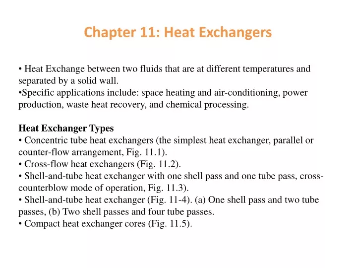 chapter 11 heat exchangers