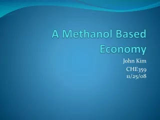 A Methanol Based Economy