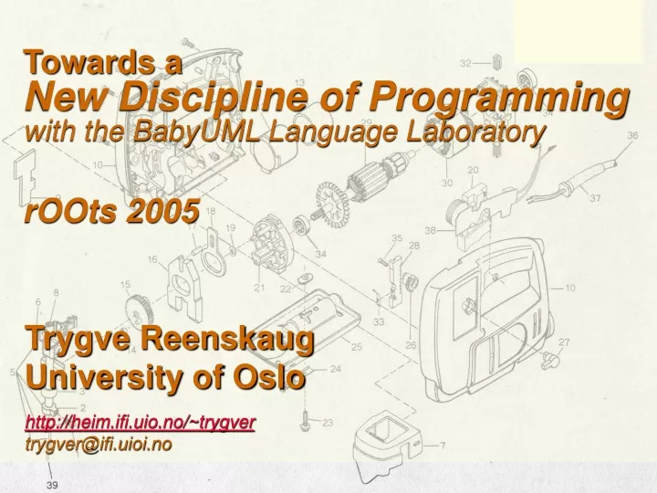 towards a new discipline of programming with