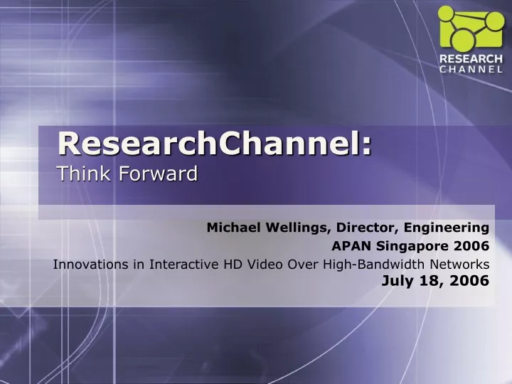 researchchannel think forward