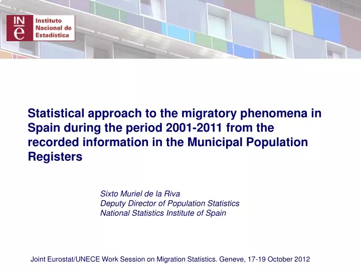 statistical approach to the migratory phenomena