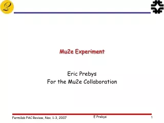 Mu2e Experiment