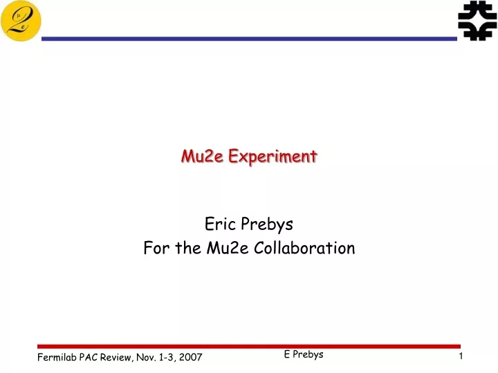 mu2e experiment