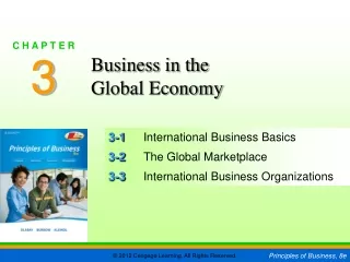 3-1	 International Business Basics 3-2	 The Global Marketplace
