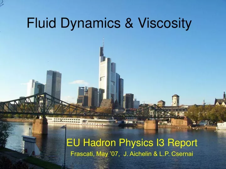 fluid dynamics viscosity