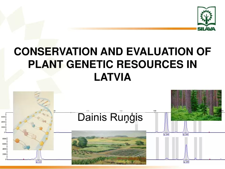 conservation and evaluation of plant genetic