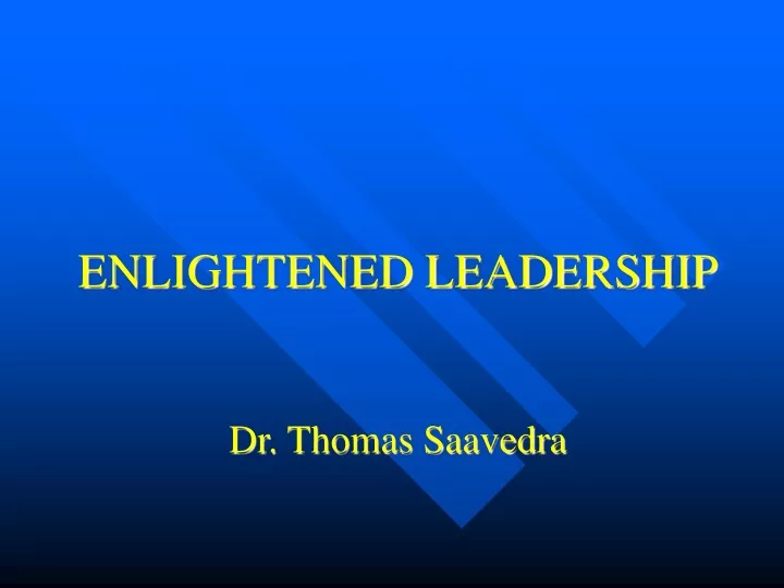 enlightened leadership