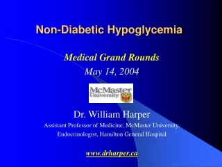 Non-Diabetic Hypoglycemia