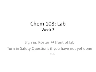 Chem 108: Lab Week 3