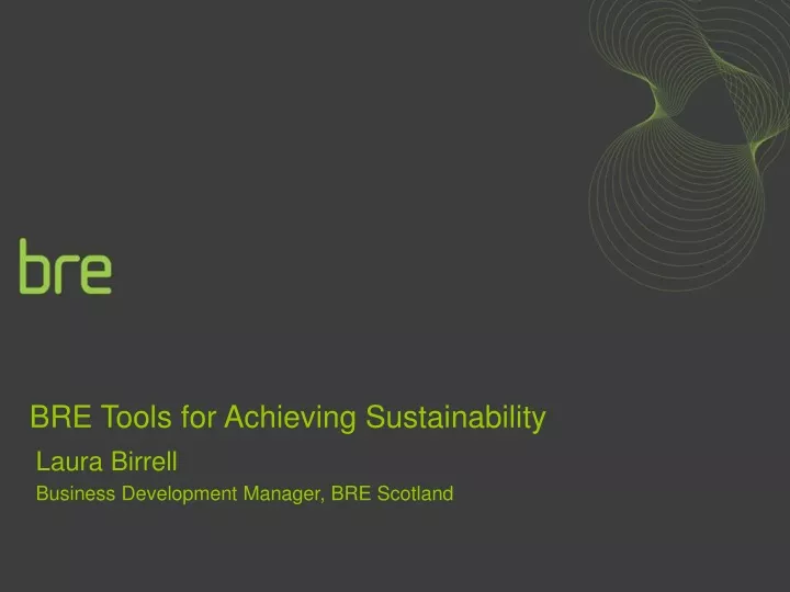 bre tools for achieving sustainability