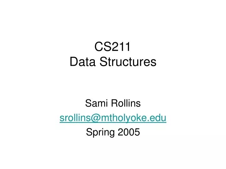 cs211 data structures