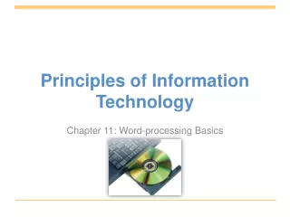 Principles of Information Technology