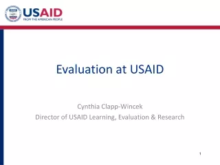 Evaluation at USAID