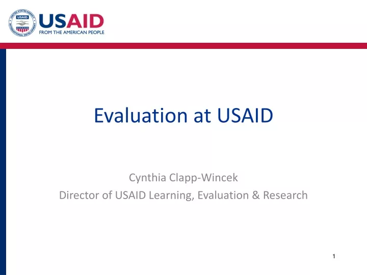 evaluation at usaid