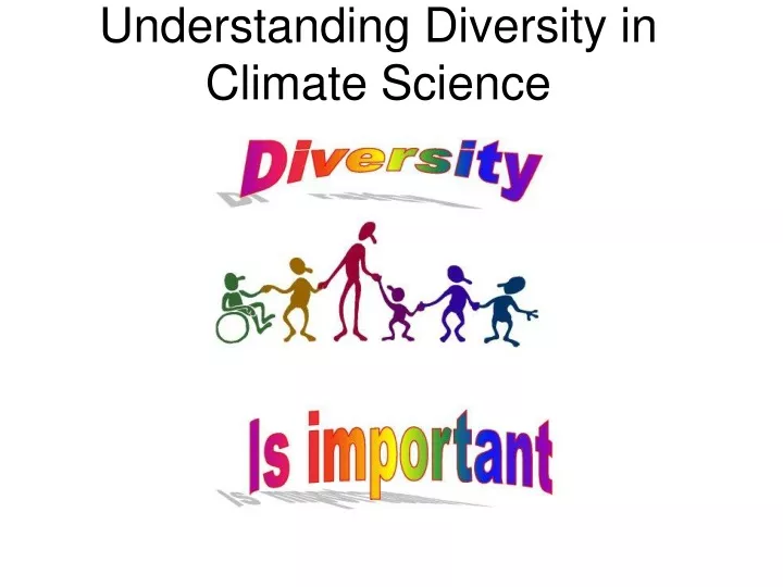 understanding diversity in climate science