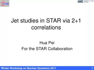 Jet studies in STAR via 2+1 correlations
