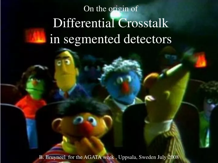 on the origin of differential crosstalk in segmented detectors