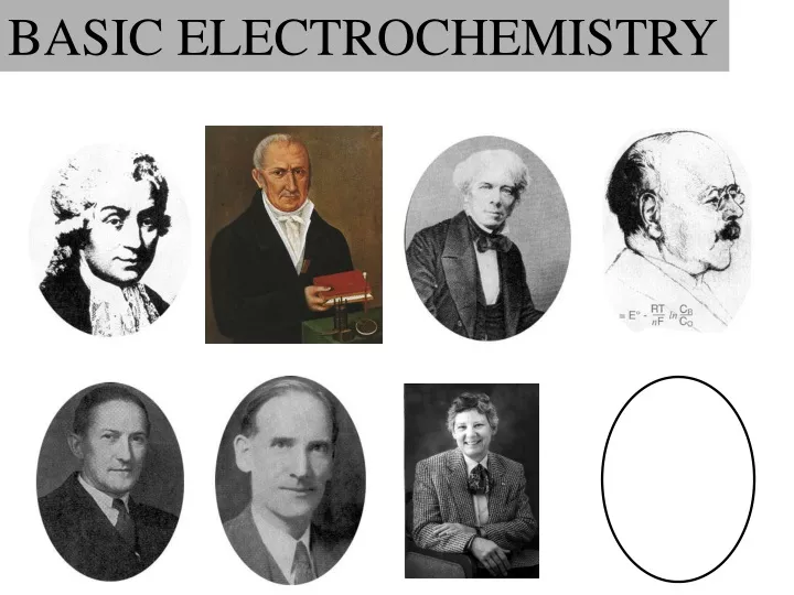 basic electrochemistry
