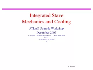Integrated Stave Mechanics and Cooling