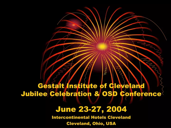 gestalt institute of cleveland jubilee celebration osd conference