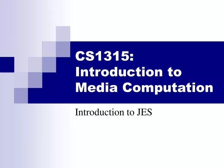 cs1315 introduction to media computation