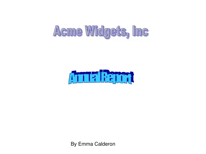 acme widgets inc