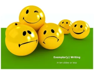 Exemplar(y)  Writing