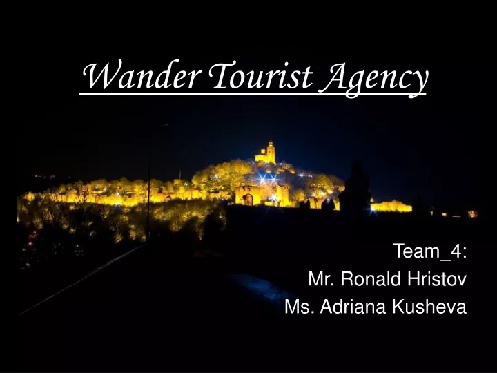 wander tourist agency