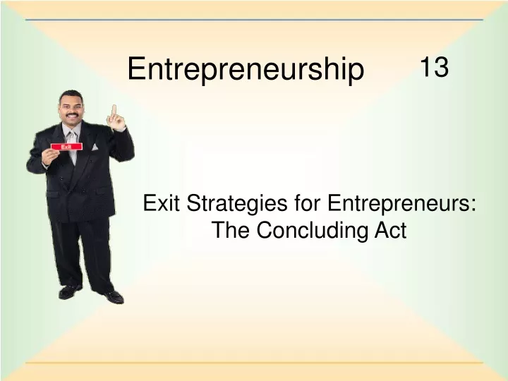 entrepreneurship