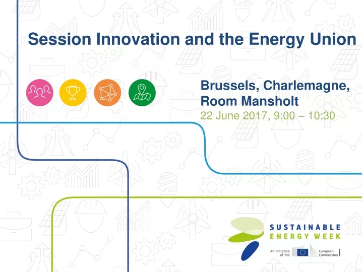 session innovation and the energy union