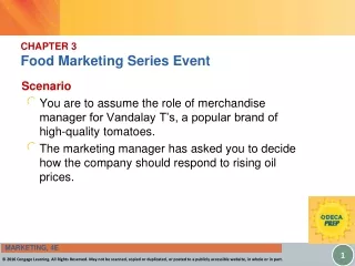 CHAPTER 3 Food Marketing Series Event