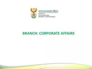 BRANCH: CORPORATE AFFAIRS