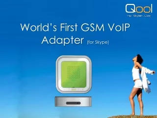 World’s First GSM VoIP Adapter  (for Skype)