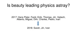 Is beauty leading physics astray?