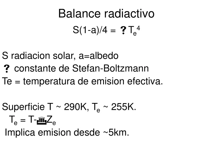 balance radiactivo