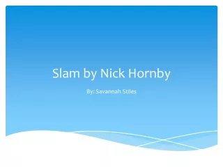 Slam by Nick Hornby