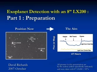 Exoplanet Detection with an 8” LX200 : Part 1 : Preparation